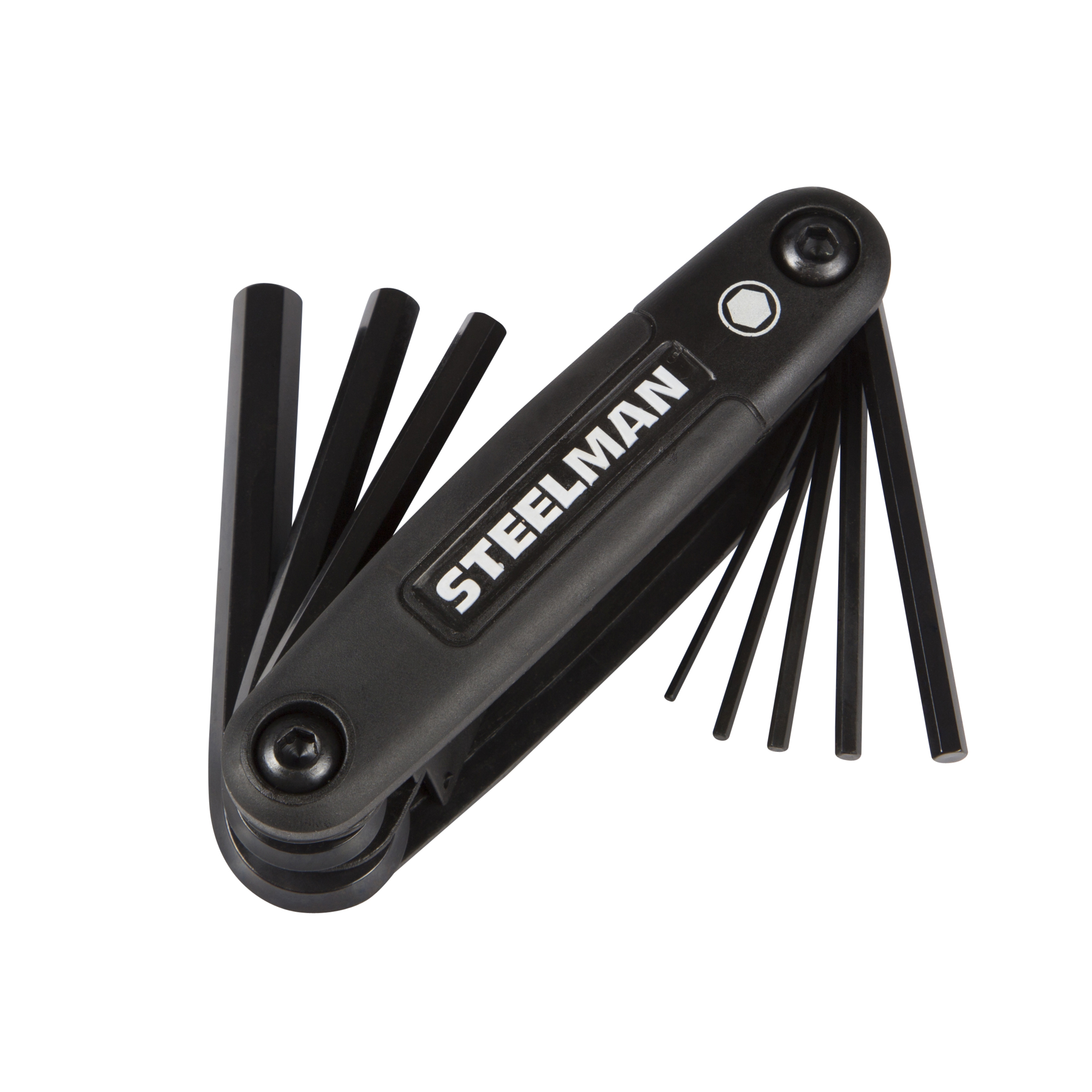 STEELMAN 8-Piece Folding Hex Key Set, Metric (MM), Model# 41930